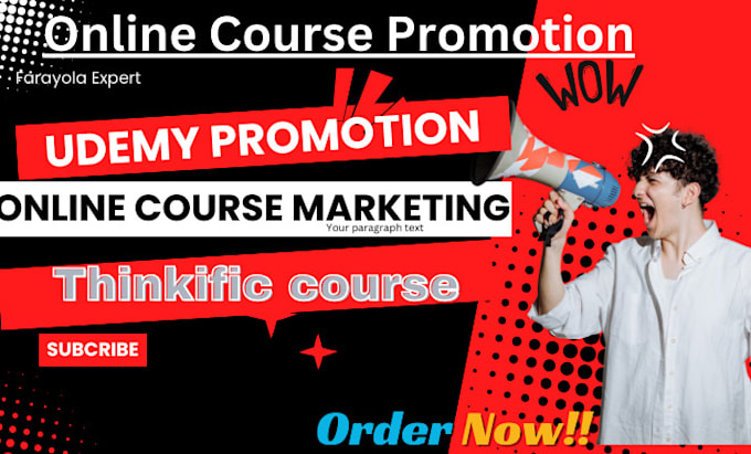 Gig Preview - Do udemy course promotion online course marketing udemy course promotion udemy