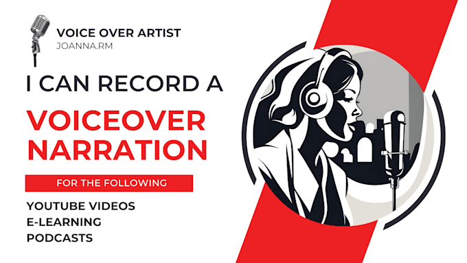 Gig Preview - Record a voice over for your youtube videos, podcast or e learning needs