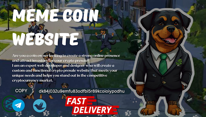 Bestseller - create crypto website, meme coin website, pepe website, pepe and meme website