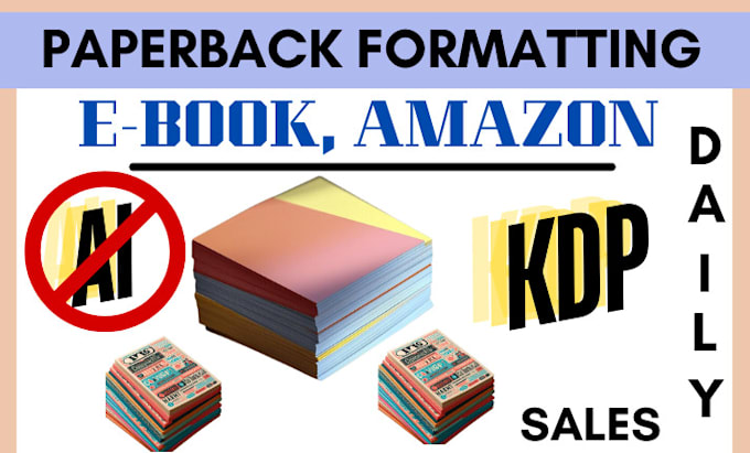 Gig Preview - Do eyecatching ebook, acx paperback book formatting to increase sales visibility