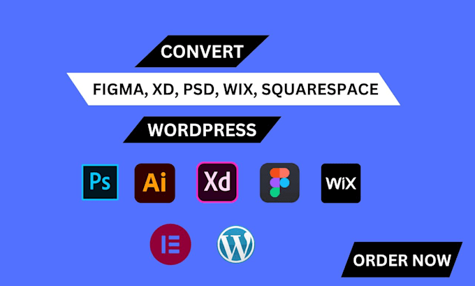 Gig Preview - Convert figma to wordpress, figma to elementor,  figma to thrive theme