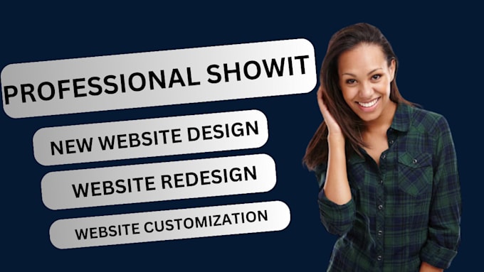 Gig Preview - Professional showit website design, redesign and customization