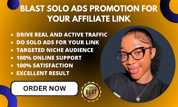 Gig Preview - Blast solo ads promotion for your affiliate link, mlm promotion