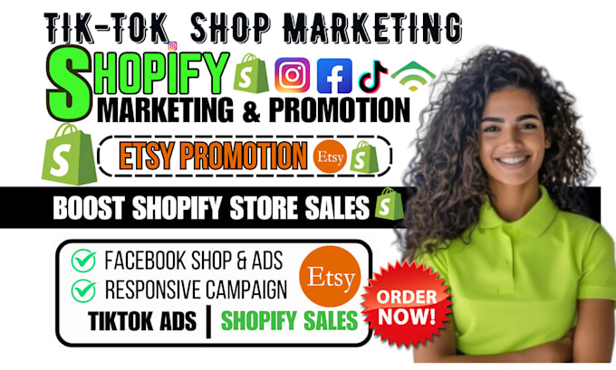 Gig Preview - Setup tiktok shop tiktok ads ig shop shopify marketing to boost shopify sales