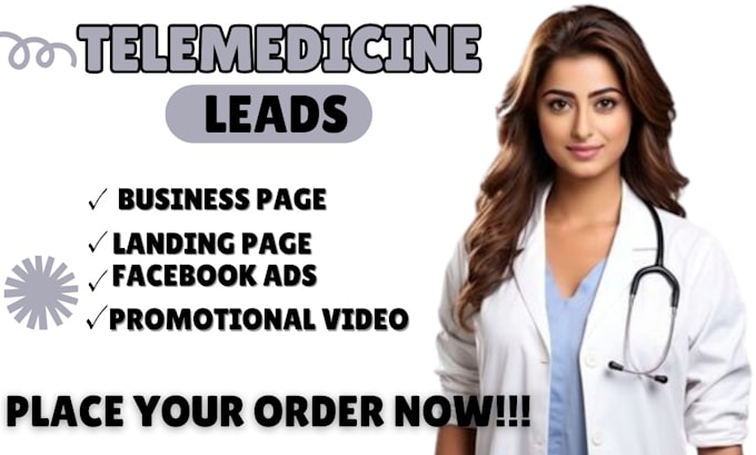 Gig Preview - Create telemedicine facebook business page landing page google ads