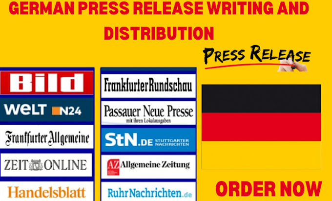 Bestseller - write and distribute your press release to french and germany to your media site