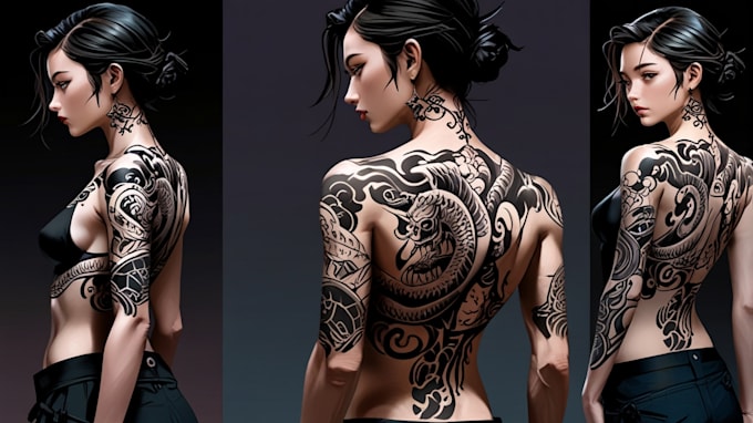 Gig Preview - Do awesome original japanese tattoo, irezumi tattoo design