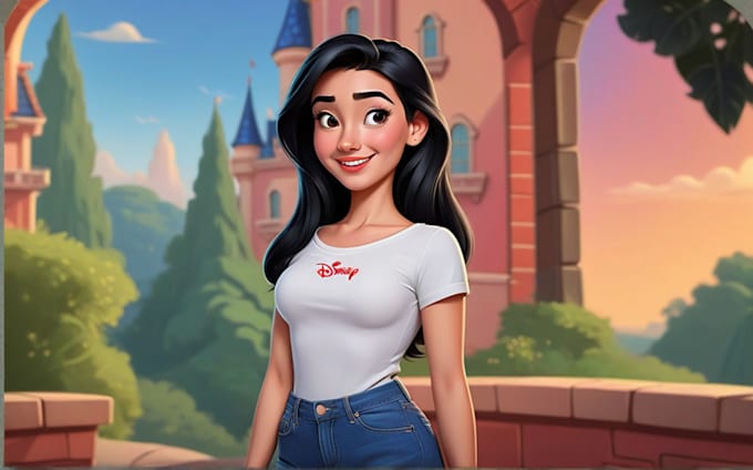 Gig Preview - Draw your portrait in disney cartoon style