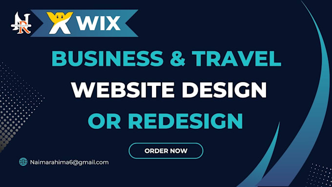 Gig Preview - Design or redesign your business wix website, travel website