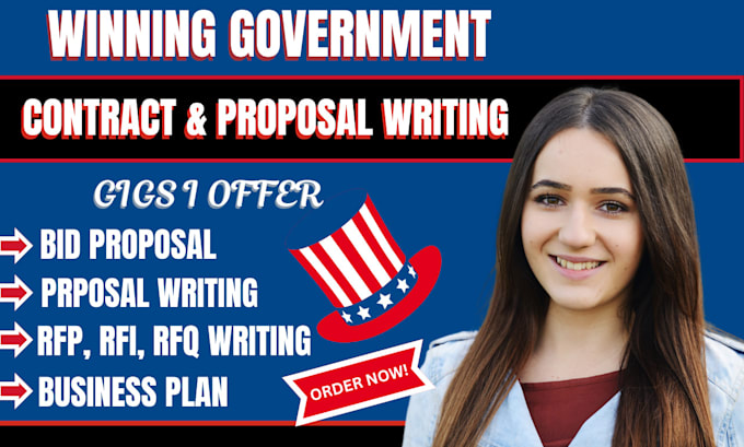 Gig Preview - Response to rfp write rfp bid proposal research and winning government contract