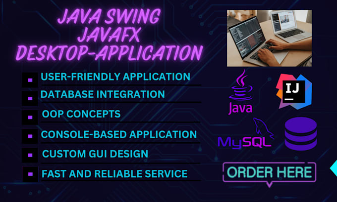 Gig Preview - Develop java swing, javafx, console projects along with jdbc