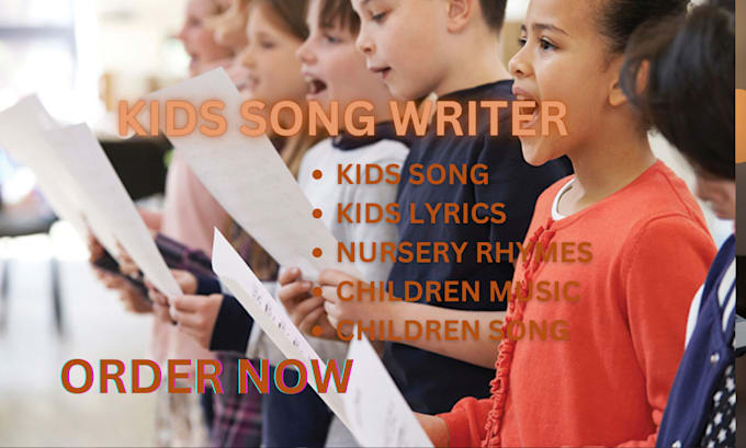 Gig Preview - Write and sing your kids song nursery rhymes christian children song