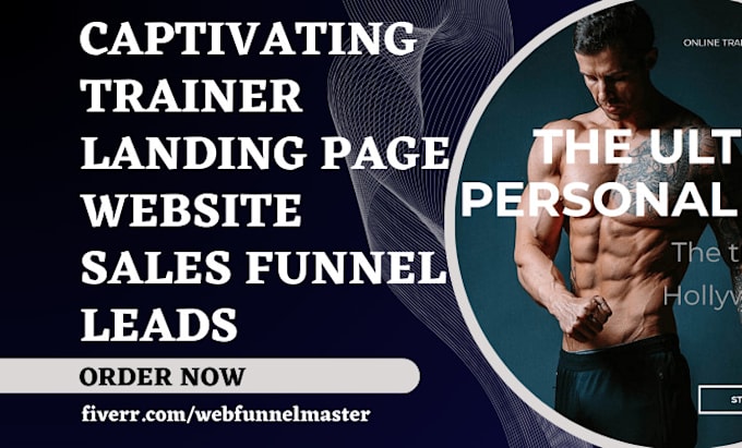 Bestseller - build fitness landing page personal trainer website gym sales funnel coach leads