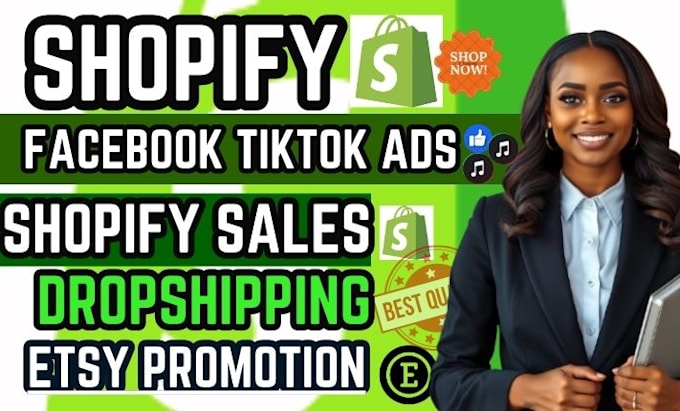 Bestseller - boost shopify sales with tiktok shop fb ads shopify marketing etsy promotion