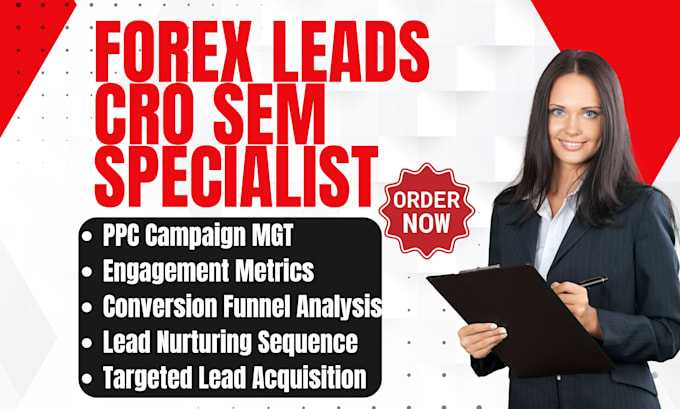 Gig Preview - Generate forex and crypto leads cro leads SMM leads SEM leads lead generation