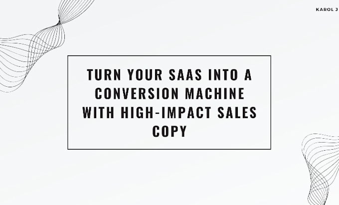 Bestseller - do high impact sales copy for saas solutions