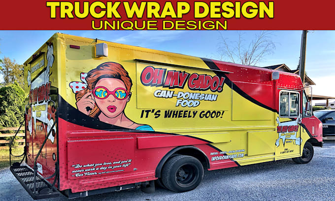 Gig Preview - Do professional truck wrap and food truck wrap design