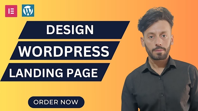 Gig Preview - Make creative wordpress landing page design using  elementor