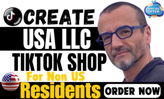 Gig Preview - Create USA llc ein number US tiktok shop setup for non US residents tiktok shop