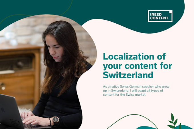 Gig Preview - Localize your content for the swiss market in german