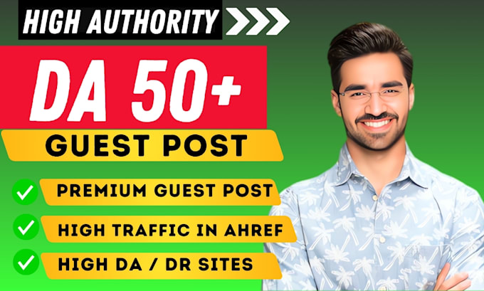 Gig Preview - Publish 10 guest post SEO backlinks high authority link building within 24 hours