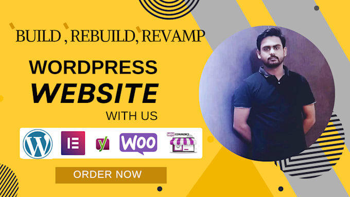 Gig Preview - Build, rebuild, redesign wordpress website design or wordpress elementor website