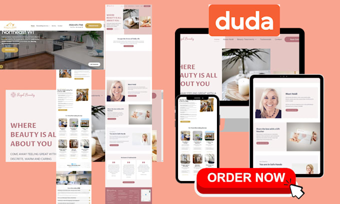 Gig Preview - Build clone dynamic duda website duda website design redesign duda online store