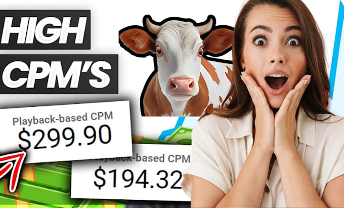 Gig Preview - Be your faceless cash cow video creator, cash cow videos and youtube automation