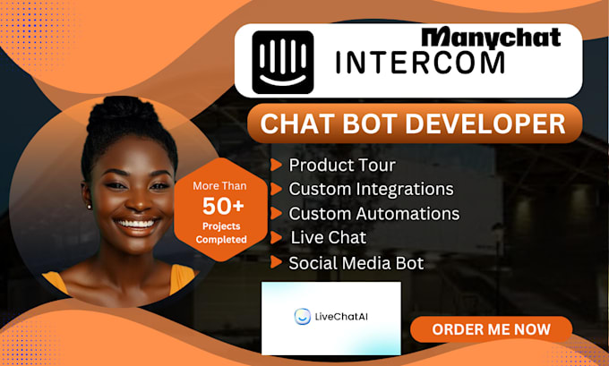 Gig Preview - Do manychat product tour chatbot ai chatbot development intercom tidio zendesk