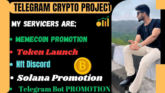 Gig Preview - Do crypto website, token, memecoin, nft discord, game, telegram bot promotion