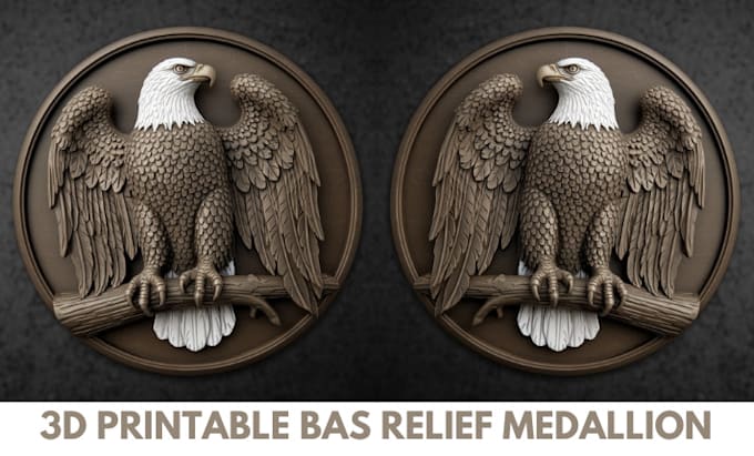 Gig Preview - 3d modeling of bas relief medallion pendant helmet mask cosplay for 3d printing