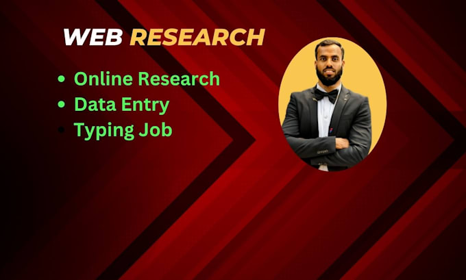 Gig Preview - Do web research, online research and data entry