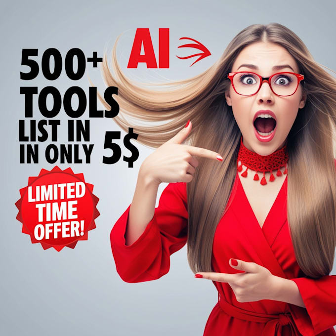 Gig Preview - Provide 500 ai tools list