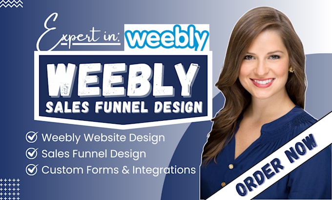 Gig Preview - Weebly website sales funnel design landing page weebly design sales funnel