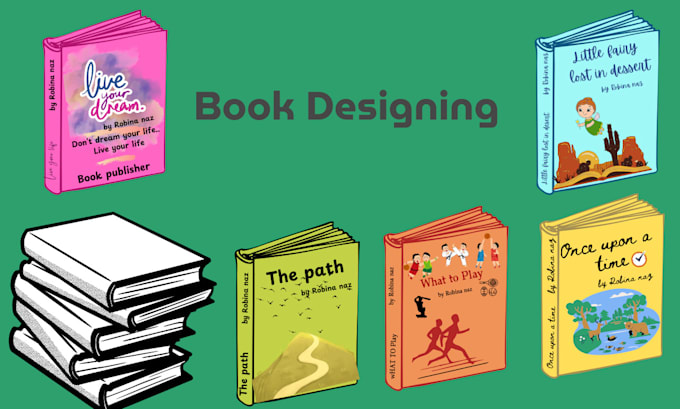 Gig Preview - Design book cover, ebook design, children book design