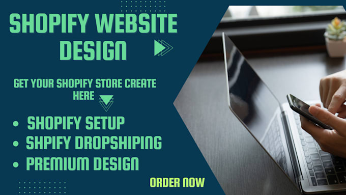 Gig Preview - Do shopify store creation, shopify website design, shopify store setup