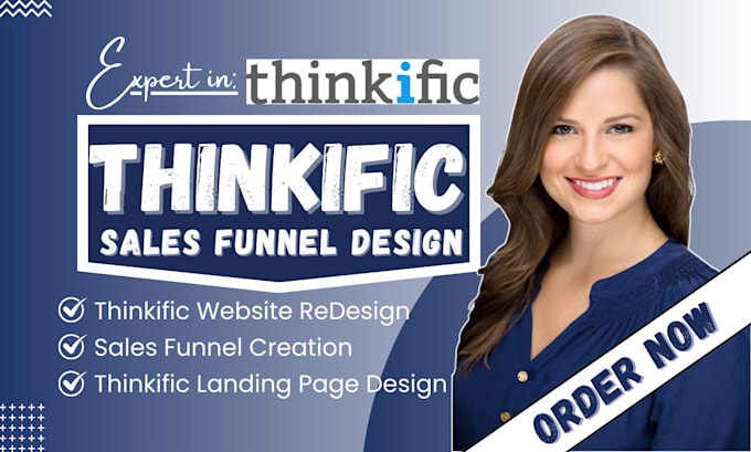 Gig Preview - Sales funnel thinkific website thinkific web sales funnel thinkific landing page