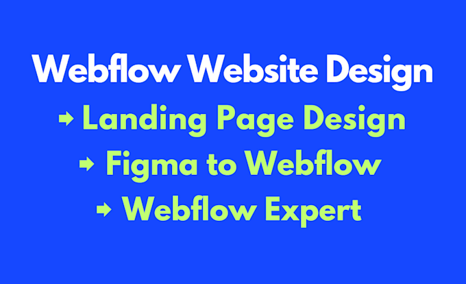 Gig Preview - Do custom webflow website design