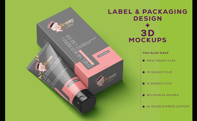 Gig Preview - Design hair care and skin care product labels and packaging, product packaging