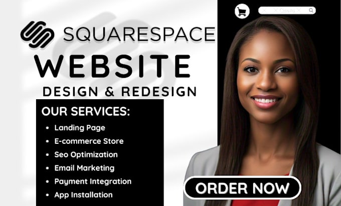 Gig Preview - Build squarespace website redesign squarespace website design squarespace