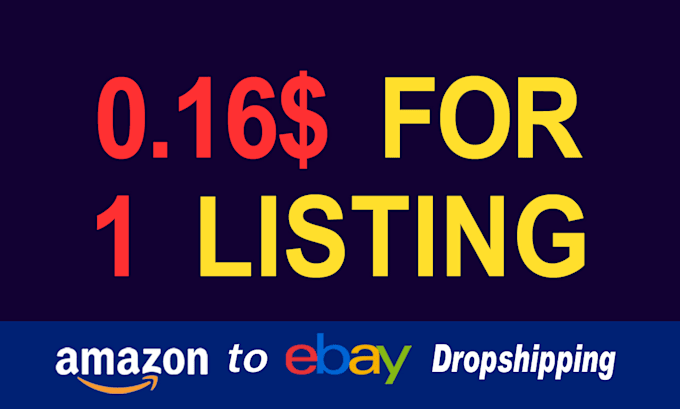 Gig Preview - Do amazon to ebay dropshipping product research and top SEO listing