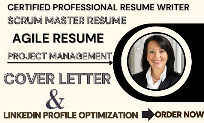 Gig Preview - Write you a scrum master resume, project management, pmp, resume writing