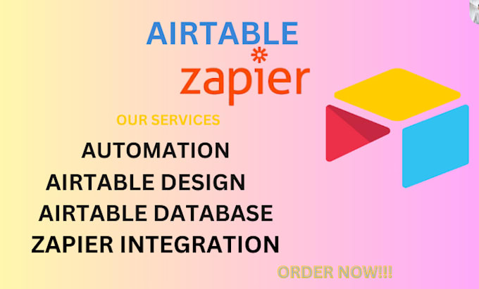 Gig Preview - Setup airtable automation, airtable database zapier integraton