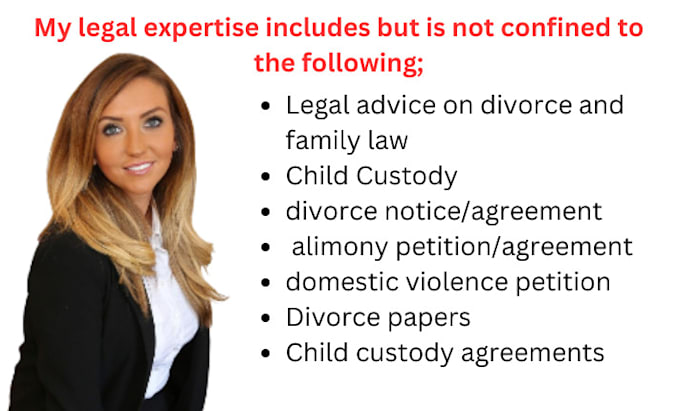 Gig Preview - Write your family law, divorce and child custody tasks