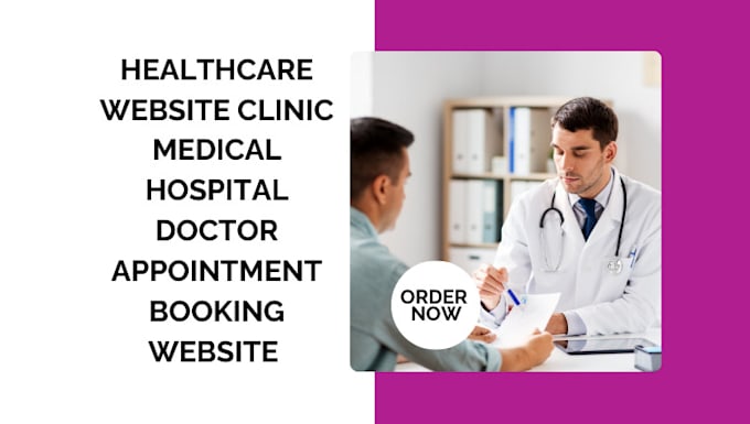 Gig Preview - Healthcare website clinic medical hospital doctor appointment booking website