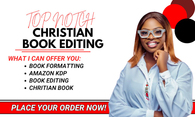 Gig Preview - Do christian book editing book formatting book editing KDP christian book