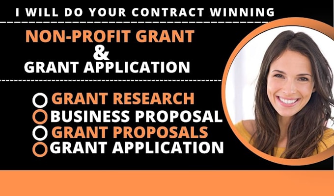 Gig Preview - Do nonprofit grant proposal writing, grant applications and research