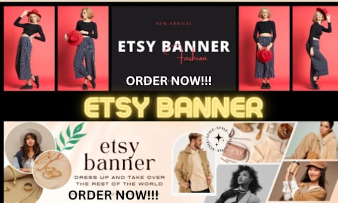 Gig Preview - Etsy shop banner, log and kits with etsy store optimization