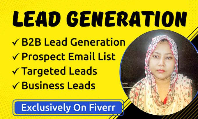 Bestseller - do targeted b2b lead generation, business lead, linkedin leads and prospect list