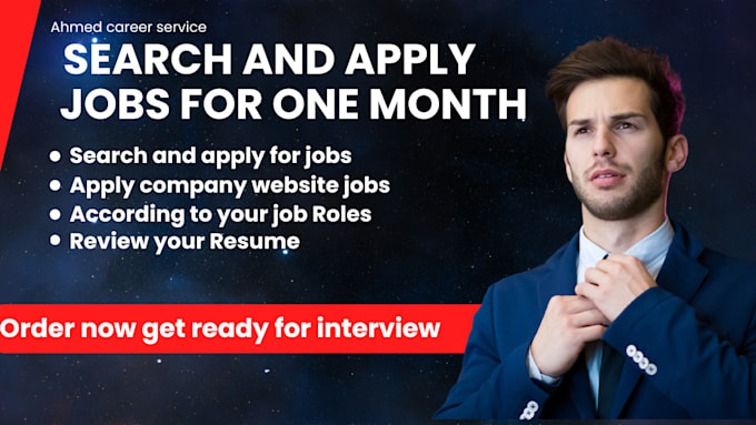 Gig Preview - Search and apply jobs for one month